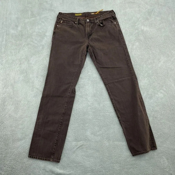 AG Adriano Goldschmied Mens Brown Teddy Jeans Size 34 Cotton Denim 4439 - Picture 1 of 10